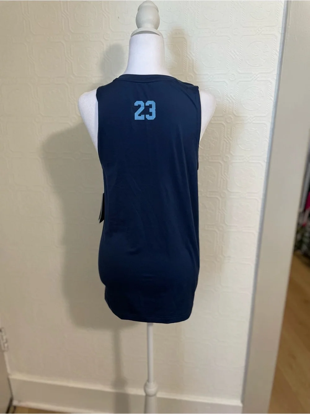 Jordan Navy Blue Training Tank with Light Blue Trim